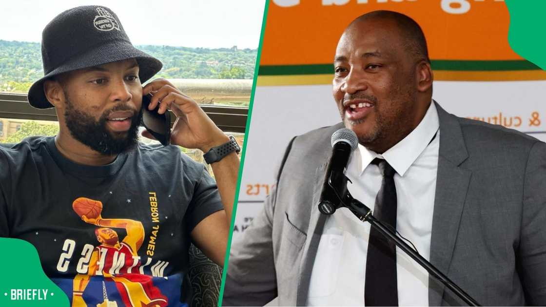 Gayton McKenzie caught shade from Sizwe Dhlomo Gayton McKenzie caught shade from Sizwe Dhlomo