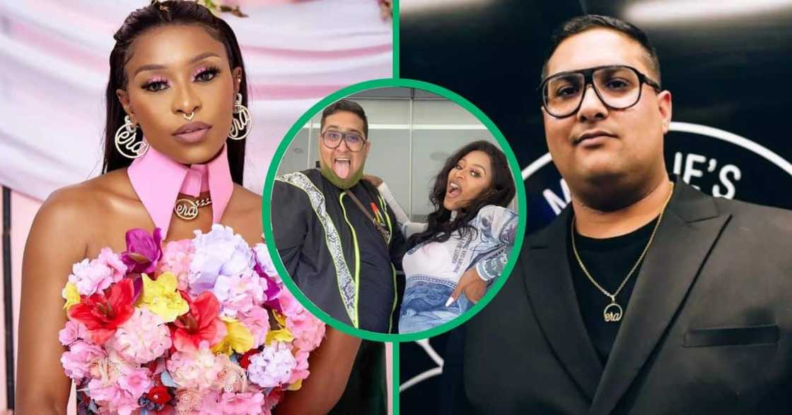 DJ Zinhle celebrated her manager and one of her closest friends Thabiet "Thabs" Amardien's 31st birthday. DJ Zinhle celebrated her manager and one of her closest friends Thabiet "Thabs" Amardien's 31st birthday.