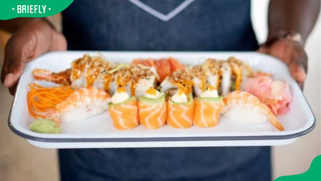 Sushi platter menu option. Sushi platter menu option.