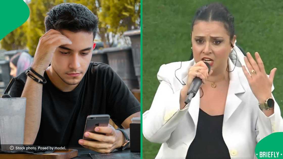 People felt a woman butchered the national anthem.