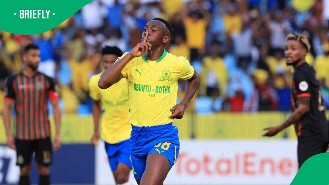 Mamelodi Sundowns striker Peter Shalulile is closing in on a historic milestone in South African football.