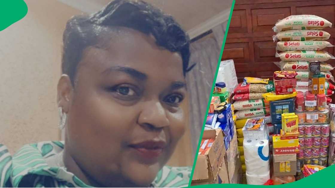 Woman shares stokvel groceries haul in TikTok video Woman shares stokvel groceries haul in TikTok video