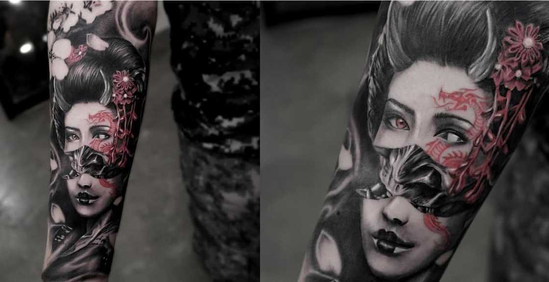 Geisha tattoo Geisha tattoo