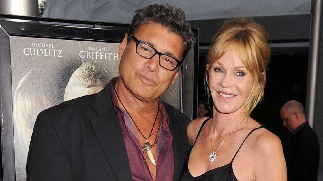 Melanie Griffith and Steven Bauer in Hollywood, California. Melanie Griffith and Steven Bauer in Hollywood, California.