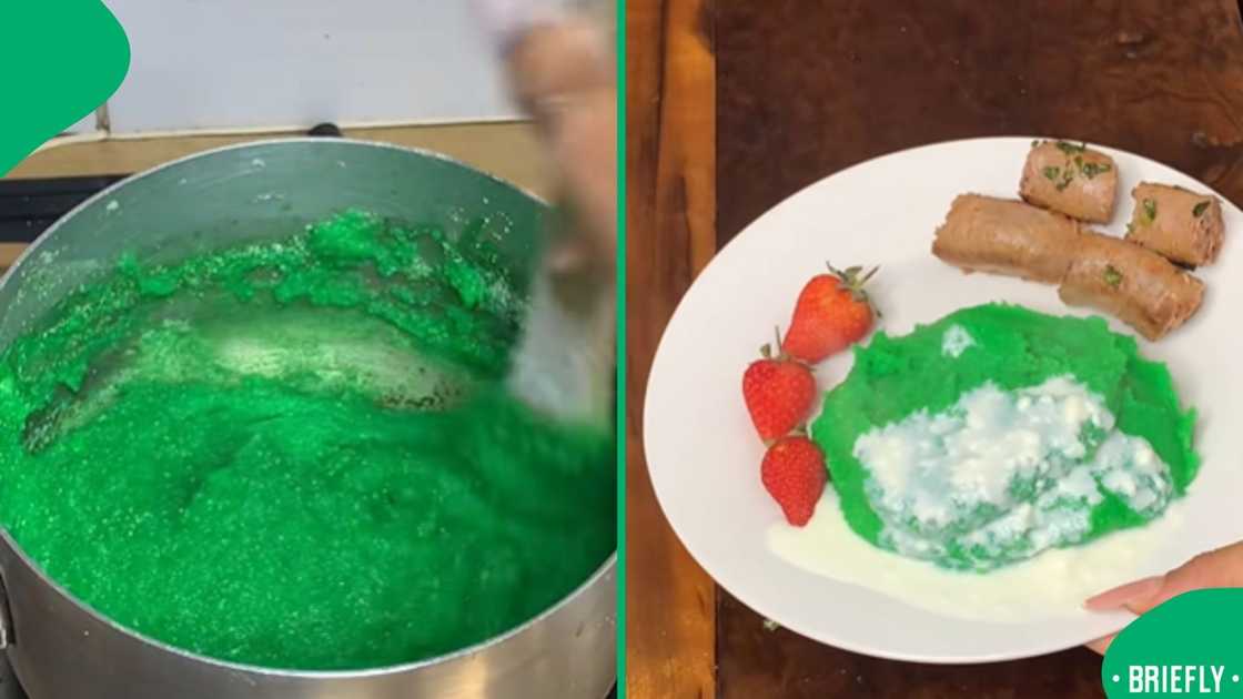 A unique culinary experiment with pap went viral, prompting netizens to comment on creativity and food presentation A unique culinary experiment with pap went viral, prompting netizens to comment on creativity and food presentation