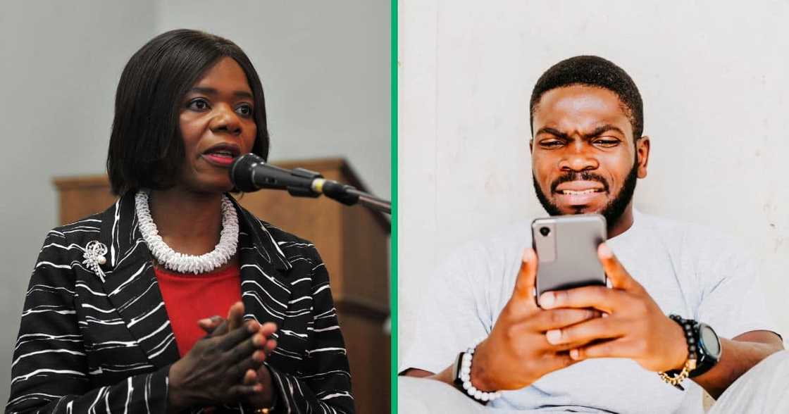 Public Protector Thuli Madonsela disapproved of DA's Election campaign advert with burning SA flag. Public Protector Thuli Madonsela disapproved of DA's Election campaign advert with burning SA flag.