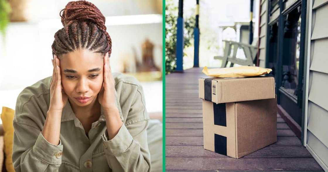 A woman shared images of her recent Temu shoe order A woman shared images of her recent Temu shoe order