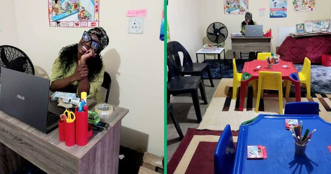 woman opens daycare