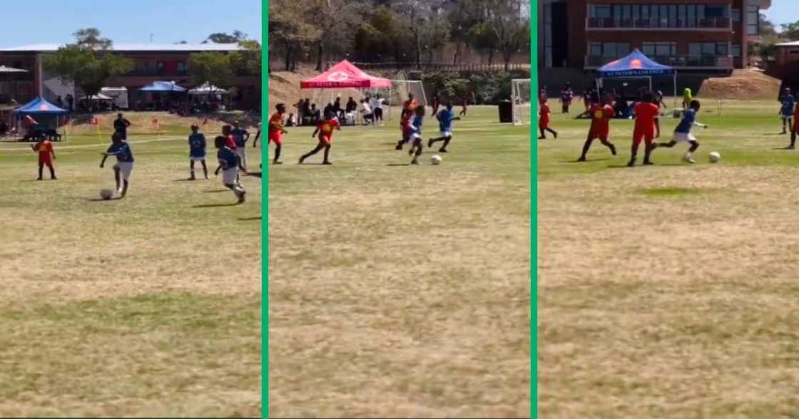 eKasi soccer team play against private school soccer team