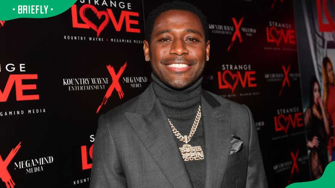 Comedian Kountry Wayne at the Atlanta premiere of Strange Love at Regal Hollywood in 2023 Comedian Kountry Wayne at the Atlanta premiere of Strange Love at Regal Hollywood in 2023