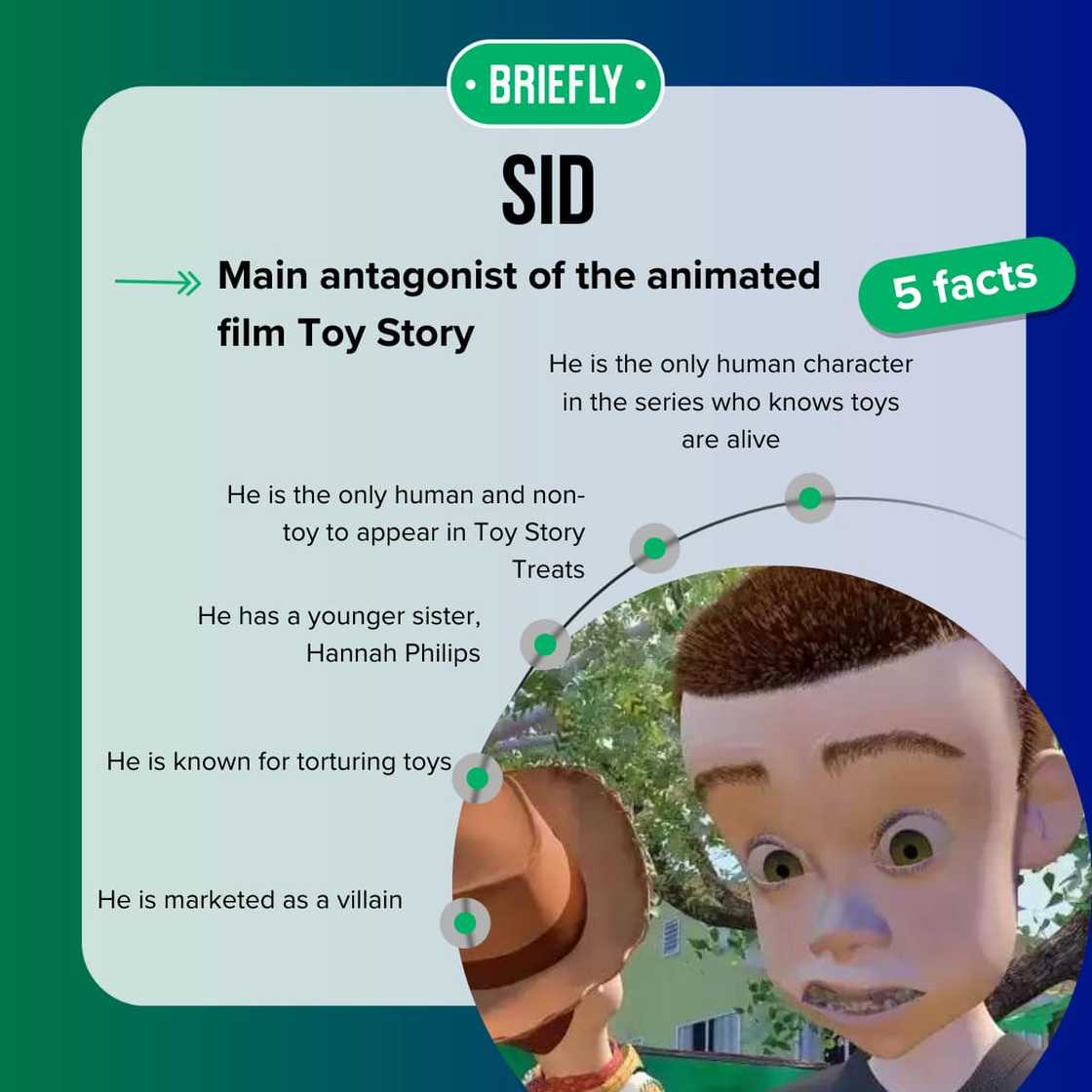 Sid holding a toy Sid holding a toy