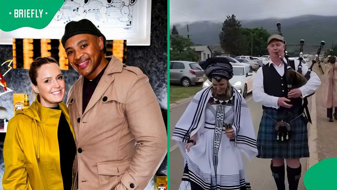 Kylie Dunywa’s Scottish-Xhosa wedding moment leaves Mzansi in awe