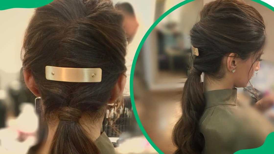 Interview hairstyle for long hair Interview hairstyle for long hair