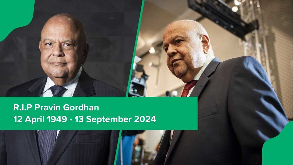 Former Minister Pravin Gordhan has died aged 75.