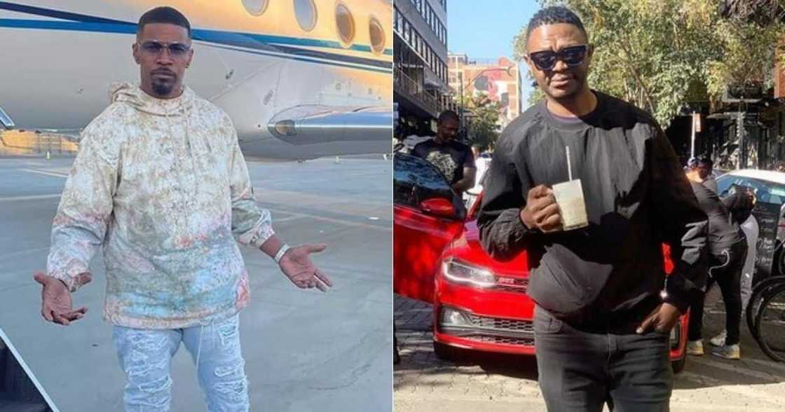 Jamie Foxx, challenge, DJ Bongz, Gwaragwara dance, battle Jamie Foxx, challenge, DJ Bongz, Gwaragwara dance, battle