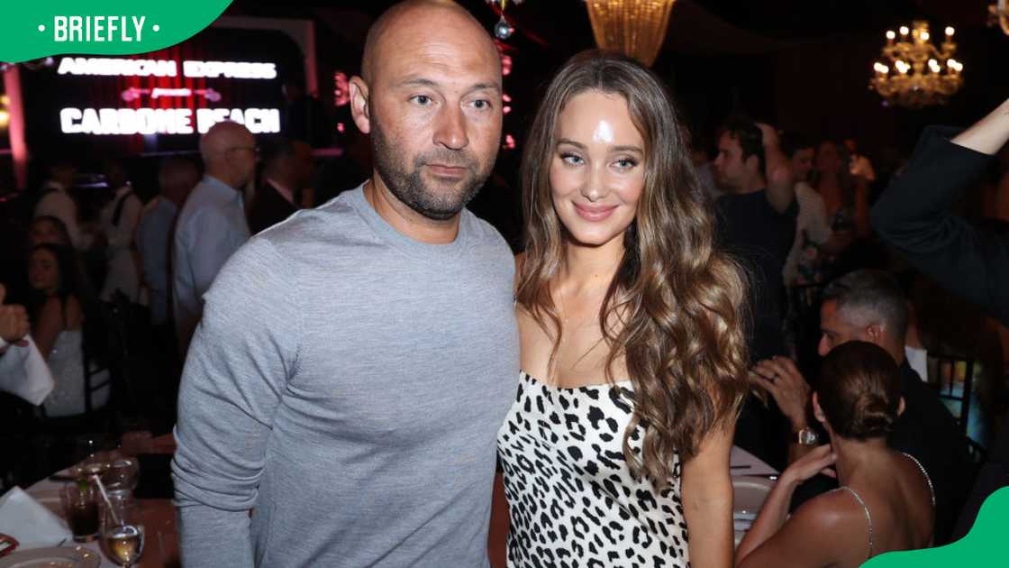 Hannah Jeter and Derek Jeter during the 2022 American Express Presents CARBONE Beach at Carbone Hannah Jeter and Derek Jeter during the 2022 American Express Presents CARBONE Beach at Carbone