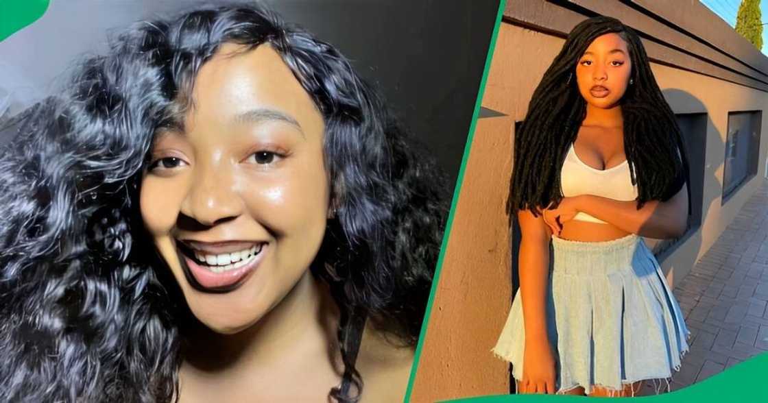 A TikTok video shows a woman drinking castor oil. A TikTok video shows a woman drinking castor oil.