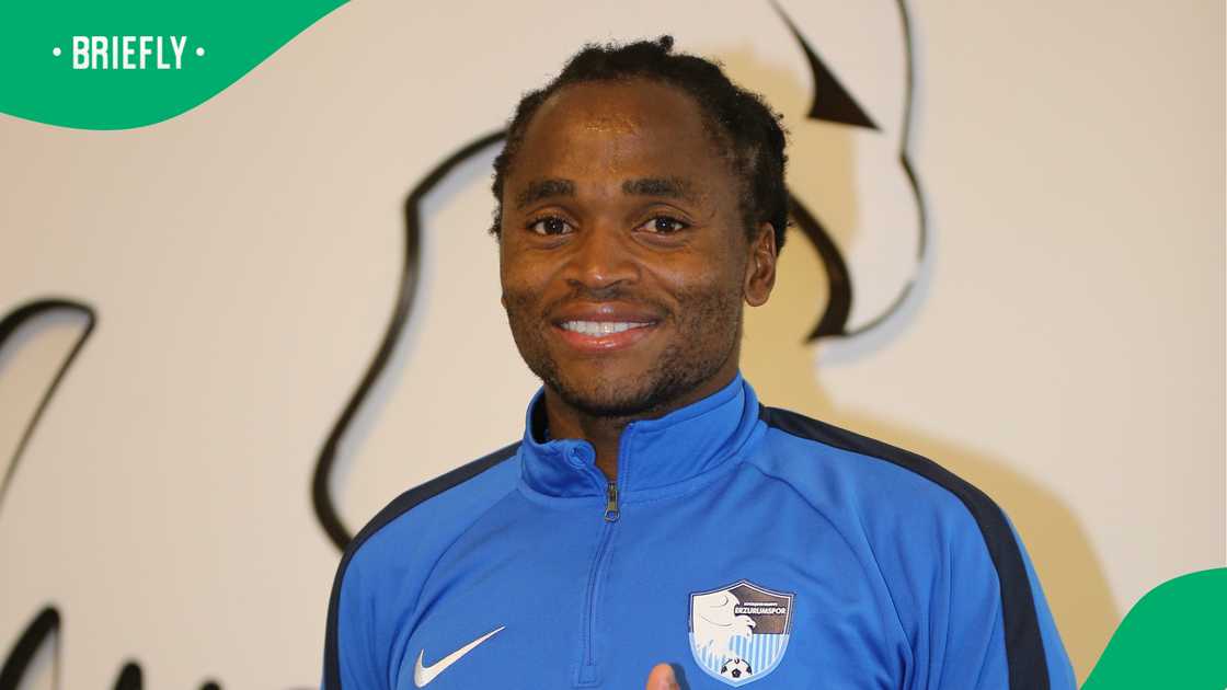 Siphiwe Tshabalala danced with his wife