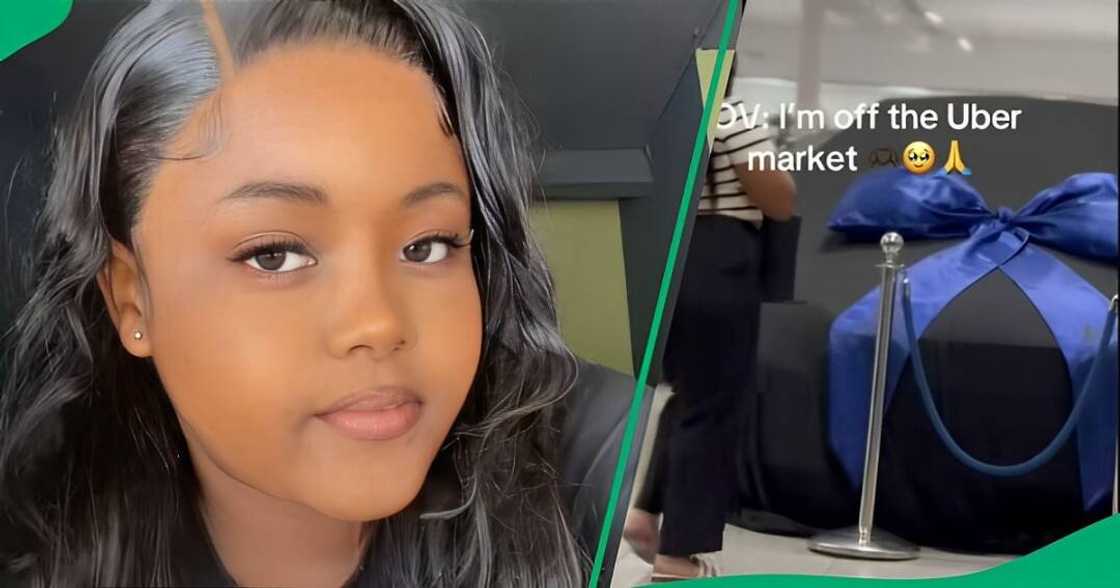 A TikTok video shows a woman unveiling her brand new car, and South Africans gushed over the hunky salesman.