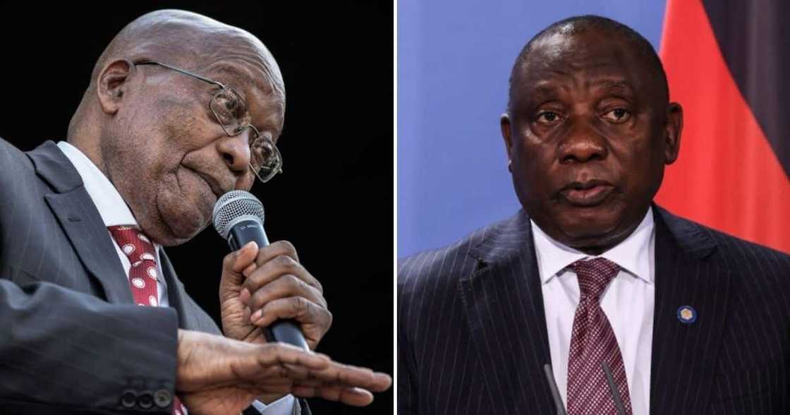 Jacob Zuma and Presidnet Cyril Ramaphosa Jacob Zuma and Presidnet Cyril Ramaphosa