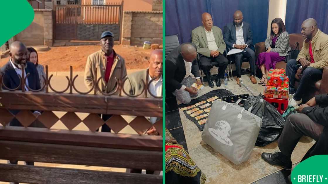 The moment her fiancé's family formally requested her hand in marriage was documented in a touching TikTok video that captured a beautiful and emotional lobola ceremony