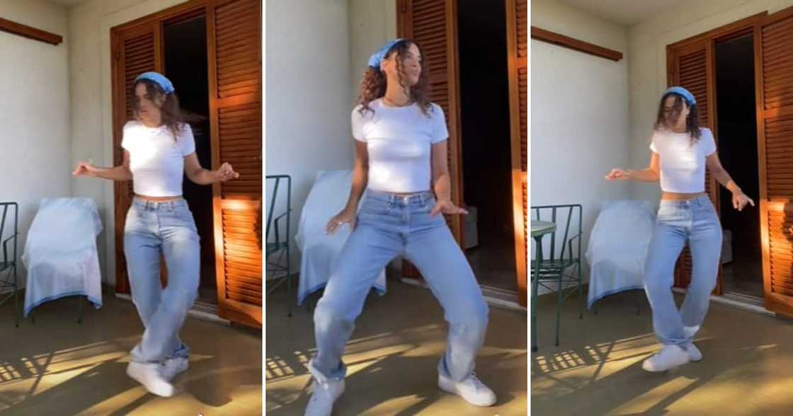 Woman dancing impressively Woman dancing impressively