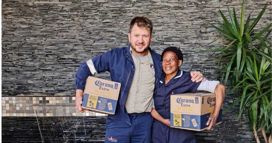 Malcolm and Thembi shared a picture of their promo product Malcolm and Thembi shared a picture of their promo product
