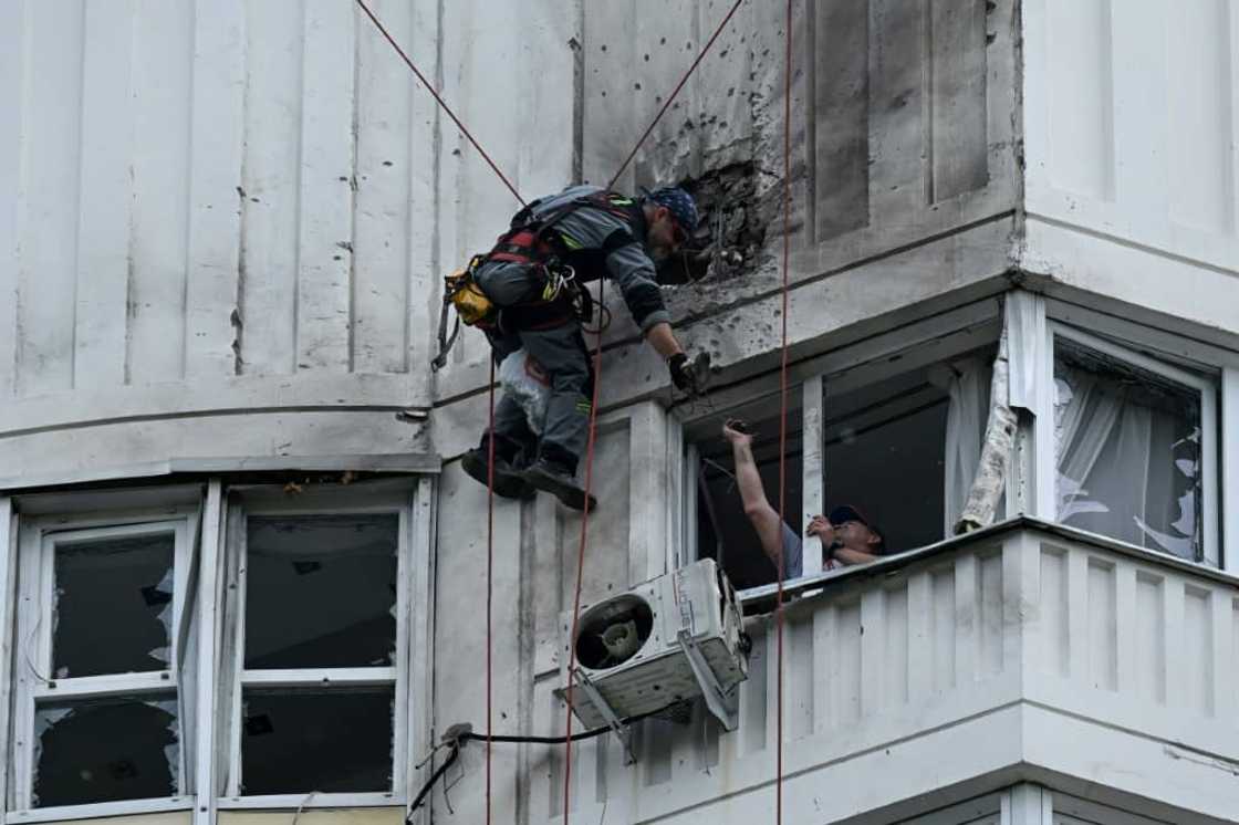 The Russian government accused Ukraine on Tuesday of attacking Moscow with drones The Russian government accused Ukraine on Tuesday of attacking Moscow with drones