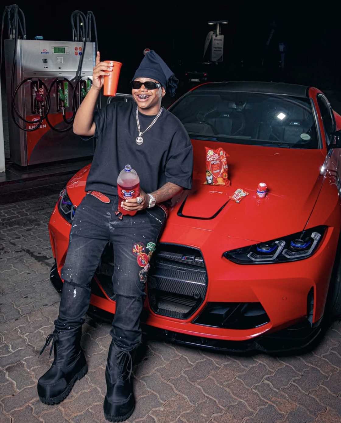 Ghost Hlubi reassured fans that he's doing well after the accident Ghost Hlubi reassured fans that he's doing well after the accident