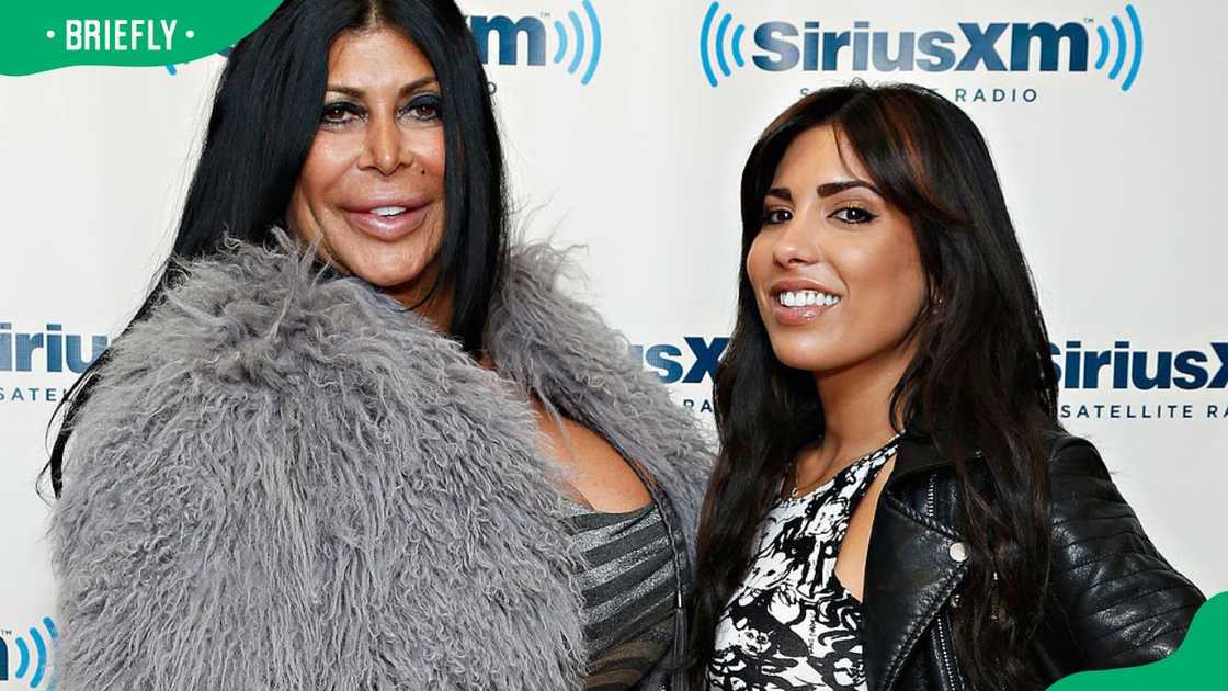 Angela Raiola and Natalie Guercio at the SiriusXM Studios in 2013