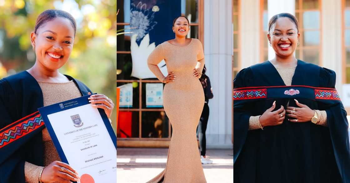 Gorgeous Mzansi Graduate Goes Viral As She Celebrates Securing Her LLB