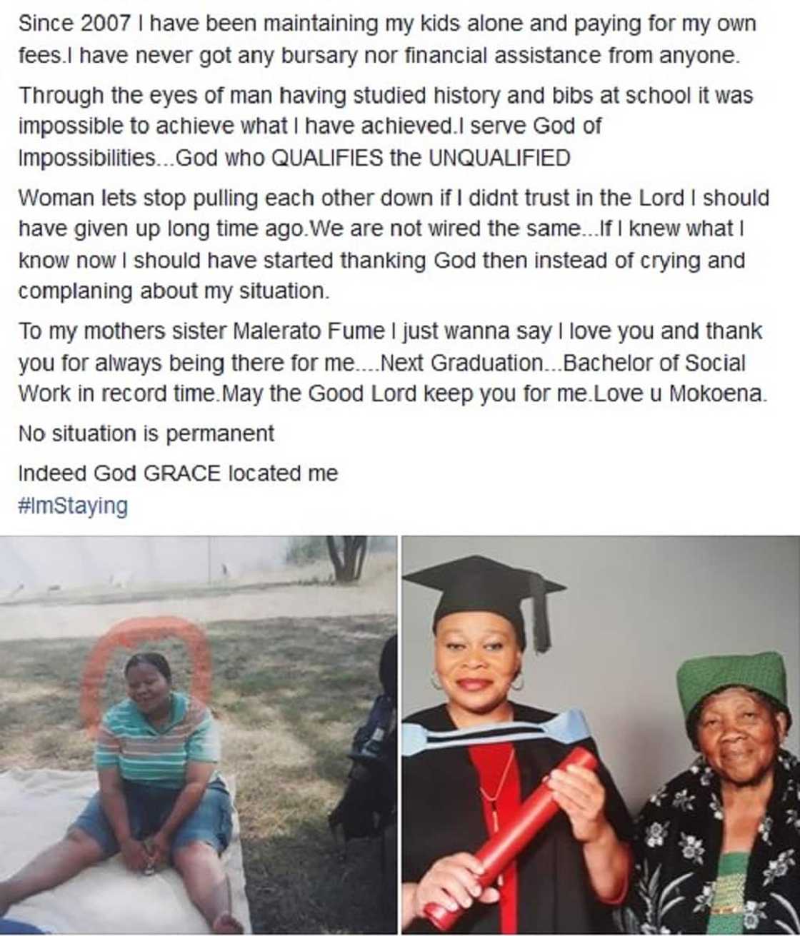 Former domestic worker graduates with Honours, starts another degree Former domestic worker graduates with Honours, starts another degree