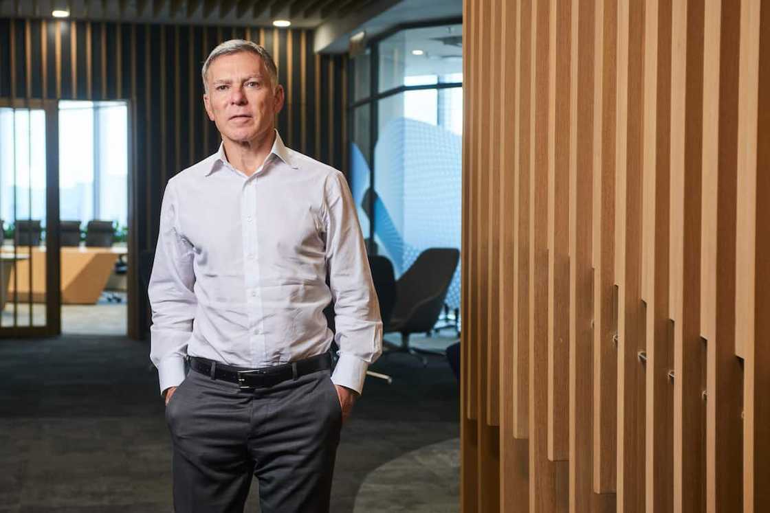 Adrian Gore, chief executive officer of Discovery Ltd., following an interview at the company's headquarters in the Sandton district of Johannesburg