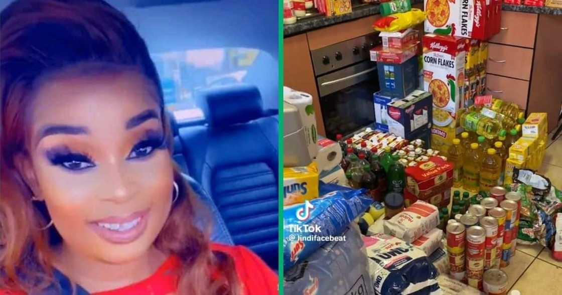 TikTok video of stokvel groceries TikTok video of stokvel groceries