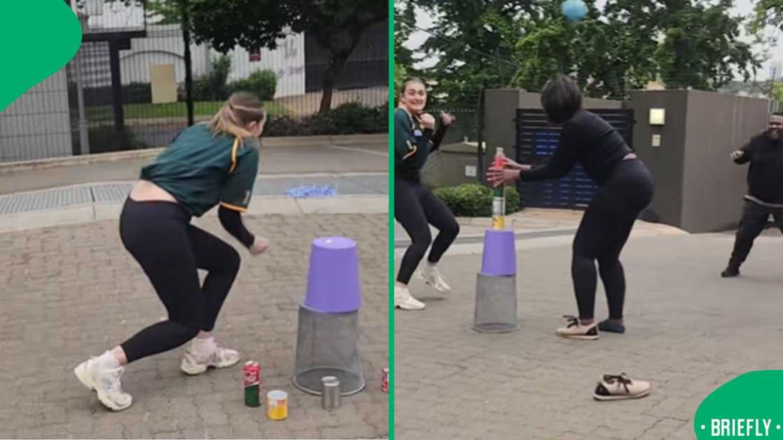 A heart-warming scene of neighbours enjoying old-school South African fun went viral