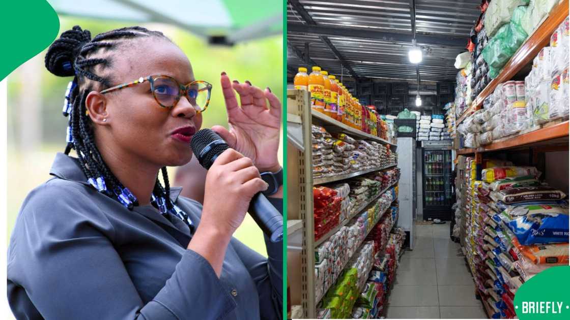 Nasiphi Moya said spaza shops belong to South Africans Nasiphi Moya said spaza shops belong to South Africans