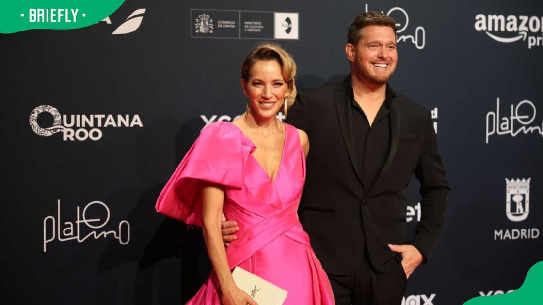 Michael Bublé and Luisana Lopilato during the red carpet for the 11th edition of Premios Platino at Xcaret in 2024 Michael Bublé and Luisana Lopilato during the red carpet for the 11th edition of Premios Platino at Xcaret in 2024