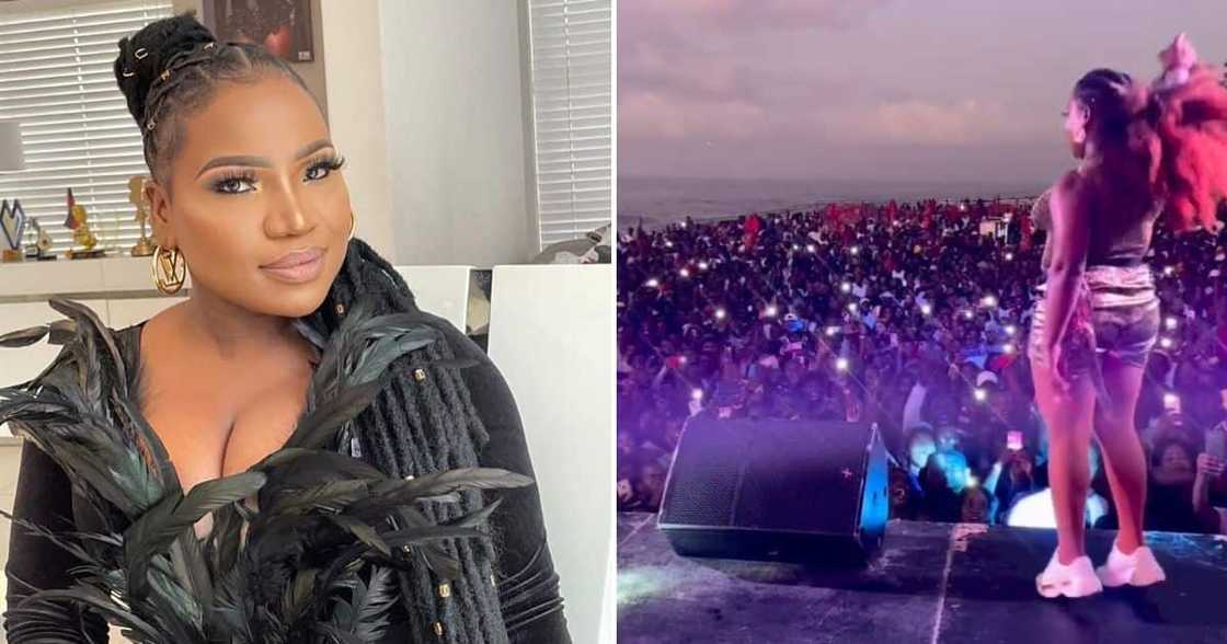 Makhadzi posts video of her show in Mozambique Makhadzi posts video of her show in Mozambique