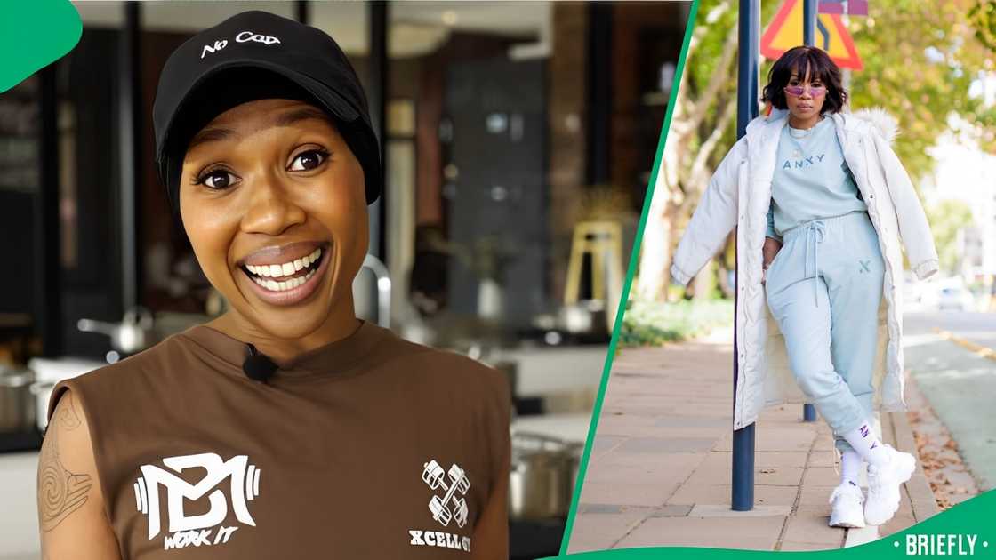 Dineo Ranaka returned to talk show. Dineo Ranaka returned to talk show.
