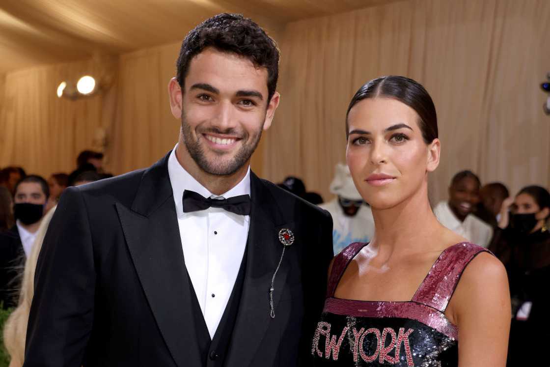 Matteo Berrettini and Ajla Tomljanovic during The 2021 Met Gala Celebrating In America: A Lexicon Of Fashion