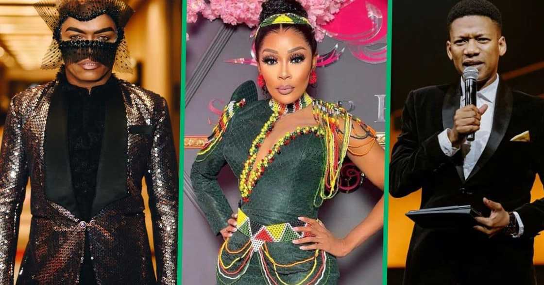 'Idols' Season 19 judges Somizi Mhlongo and Thembi Seete with host Proverb on their goodbye season. 'Idols' Season 19 judges Somizi Mhlongo and Thembi Seete with host Proverb on their goodbye season.