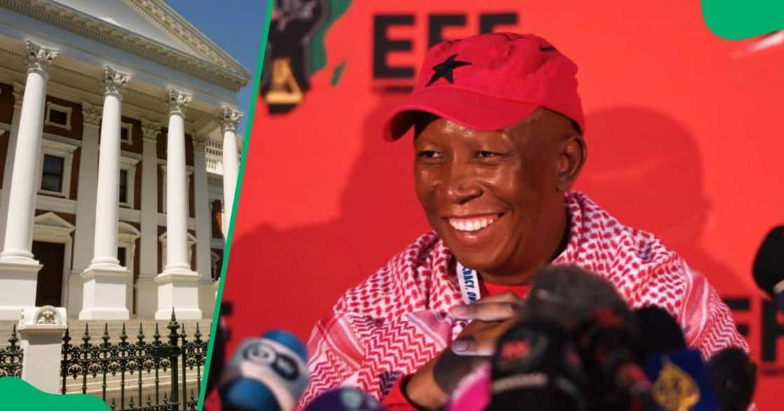 The EFF's Julius Malema said the party would not form part of a Government of National Unity that included right-wing political parties. The EFF's Julius Malema said the party would not form part of a Government of National Unity that included right-wing political parties.