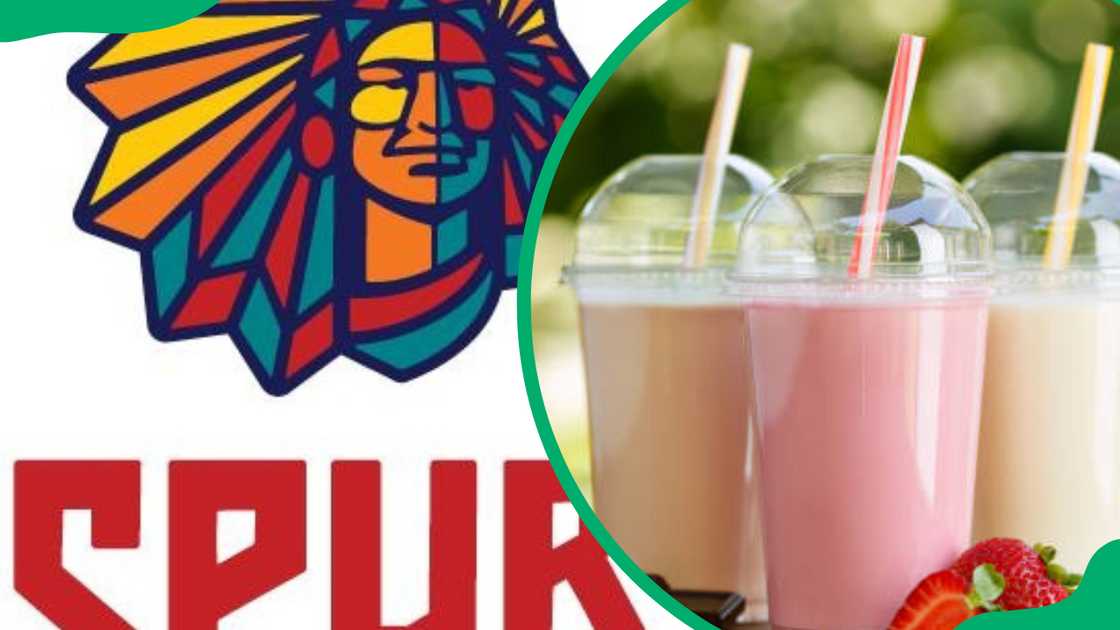 Spur logo and milkshake