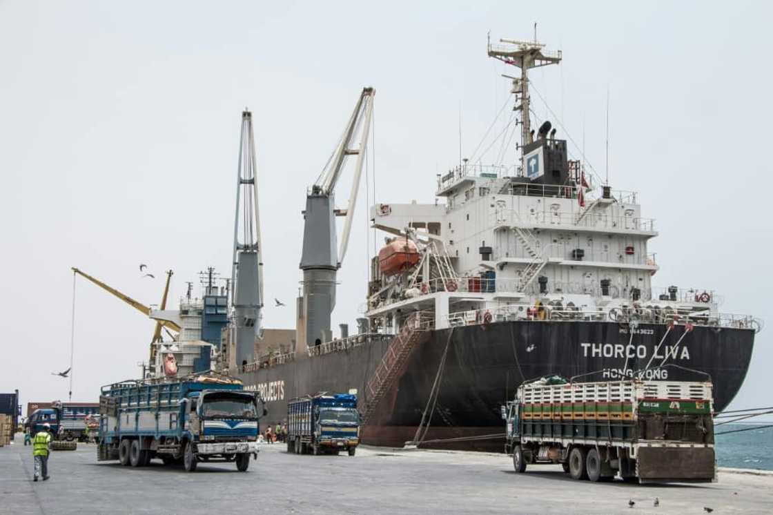 The port of Berbera lies on the Gulf of Aden The port of Berbera lies on the Gulf of Aden