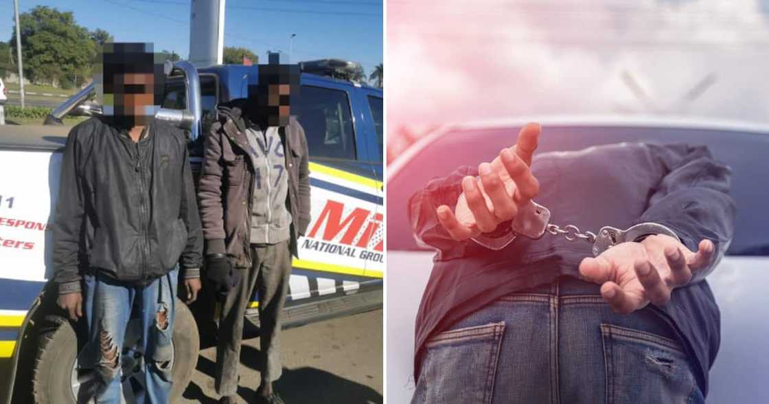 Private security company catches two men trying to steal metal rails from Pietermaritzburg bridge Private security company catches two men trying to steal metal rails from Pietermaritzburg bridge