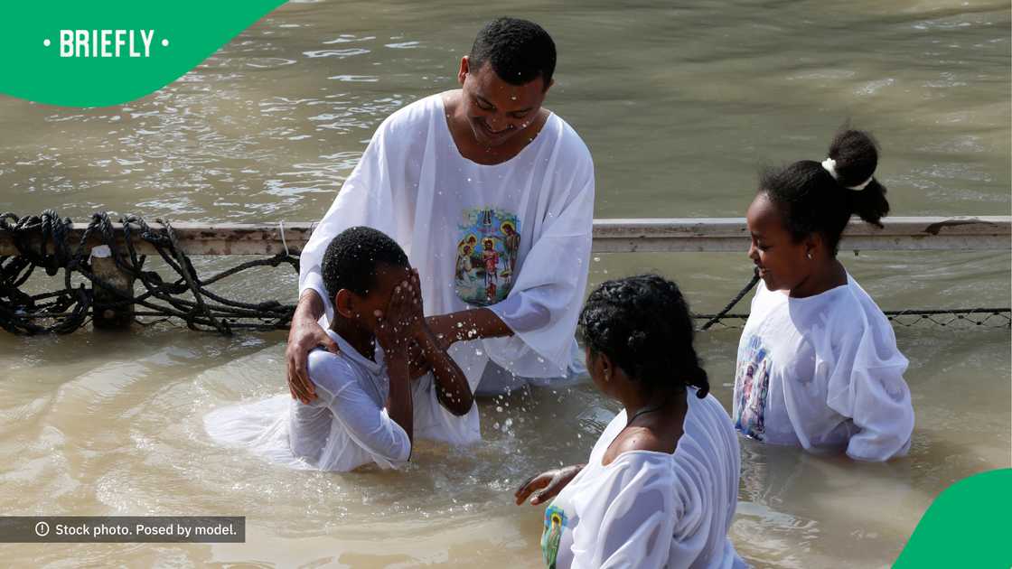 The church the gent goes to has a passion for intense baptisms. The church the gent goes to has a passion for intense baptisms.