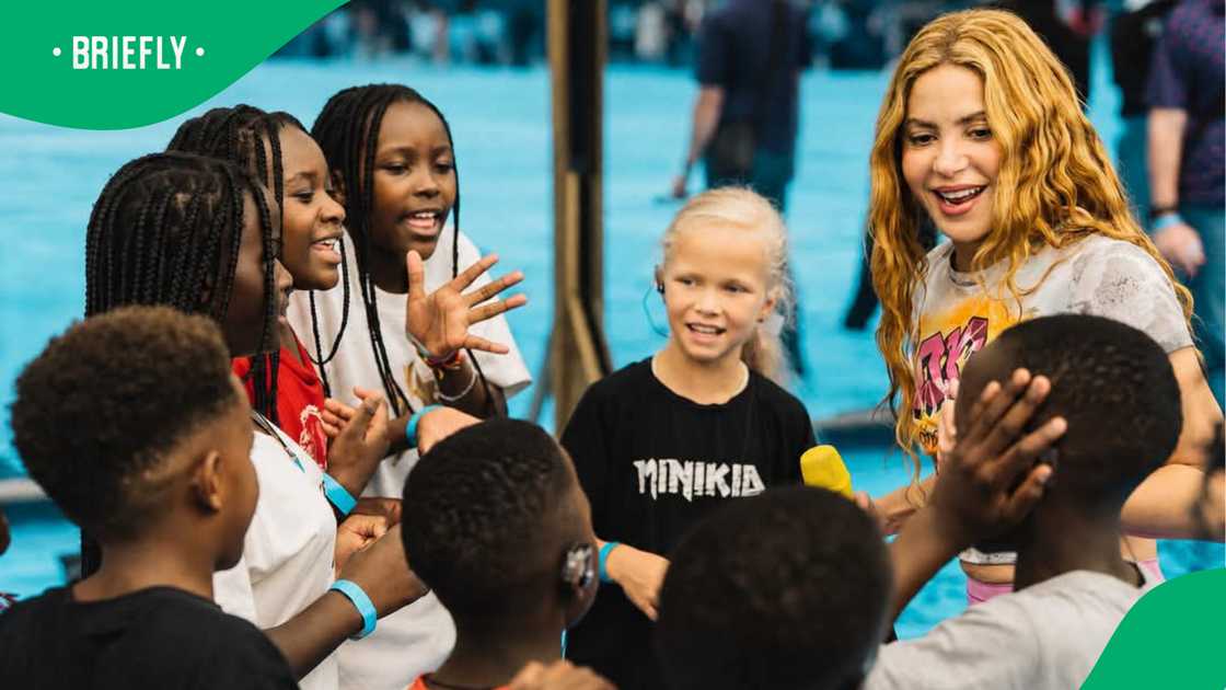The young dancers will join Shakira on stage during the FIFA World Cup final performance. The young dancers will join Shakira on stage during the FIFA World Cup final performance.