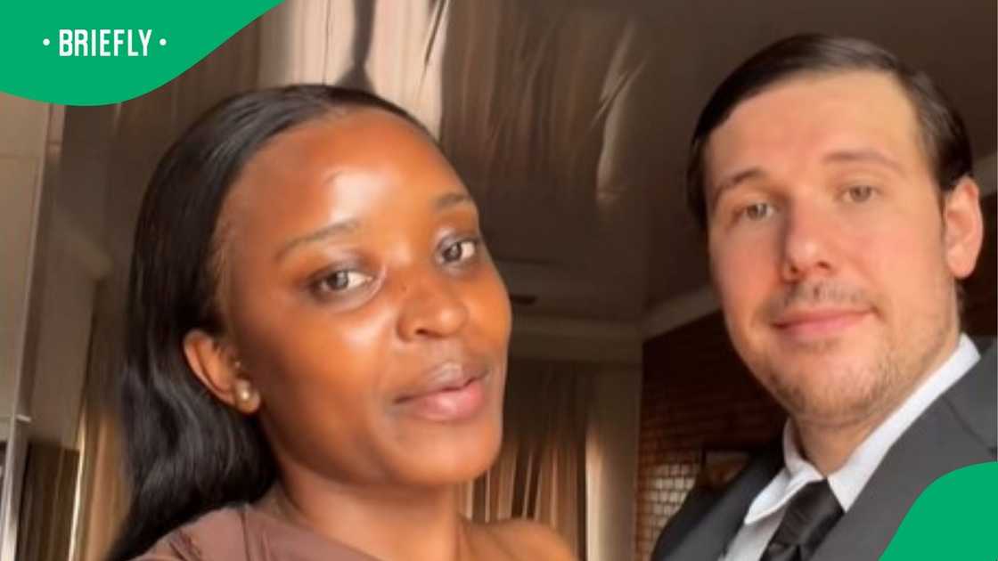 South African woman shows relationship with American man