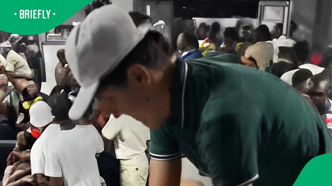 Young man dances amacombo