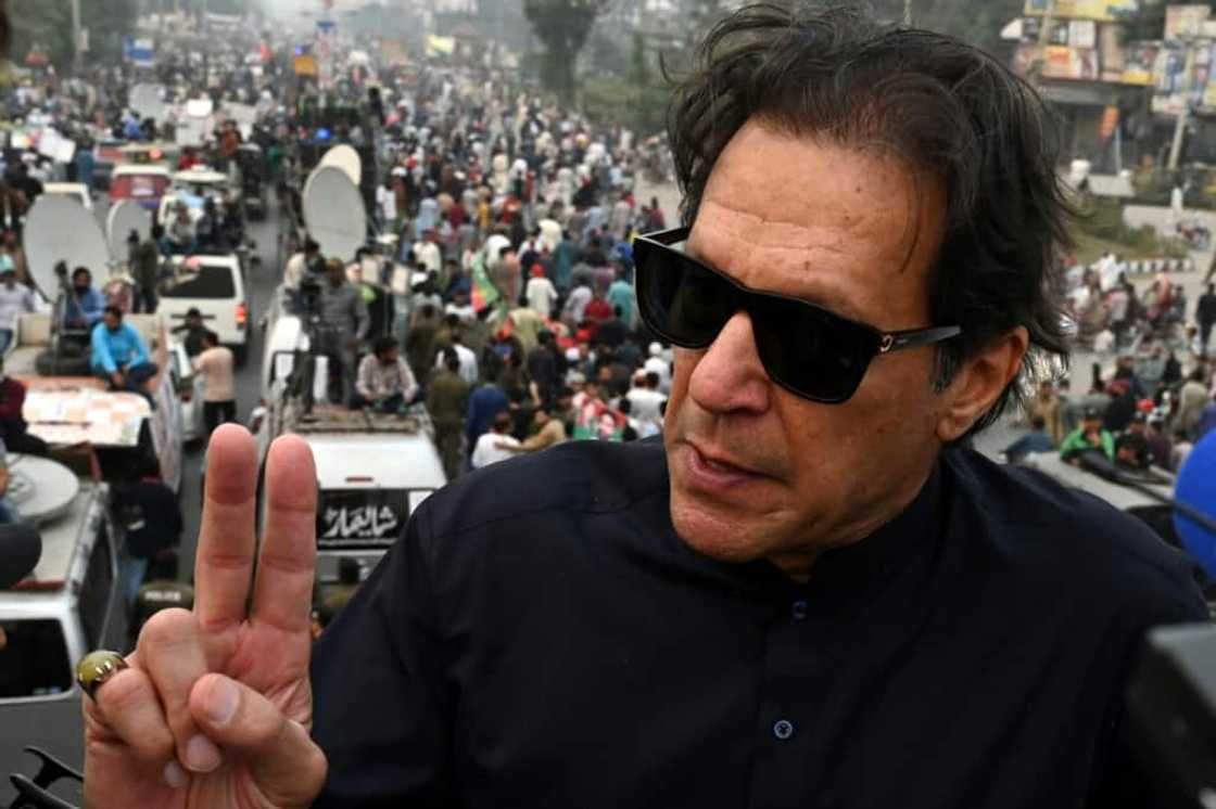 Imran Khan speaking from the top of his campaign truck in Gujranwala, two days before he was shot Imran Khan speaking from the top of his campaign truck in Gujranwala, two days before he was shot